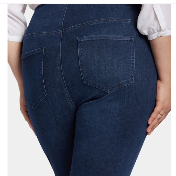 Nydj new pull on straight jeans dark wash size 28w plus - Picture 2 of 5
